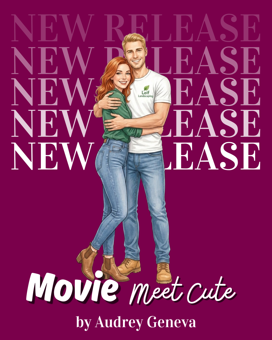 Movie Meet Cute new release graphic by Audrey Geneva